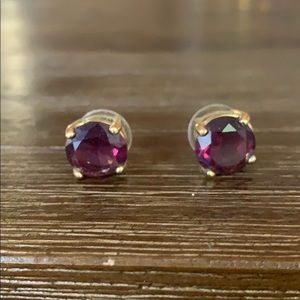 Kate Spade purple gum drop earrings